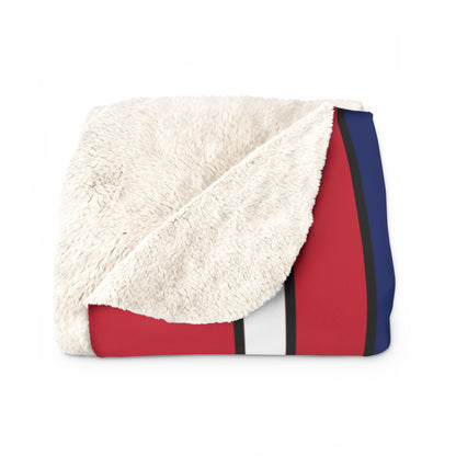 United Kingdom (UK) Retro Stripes Blanket Throw