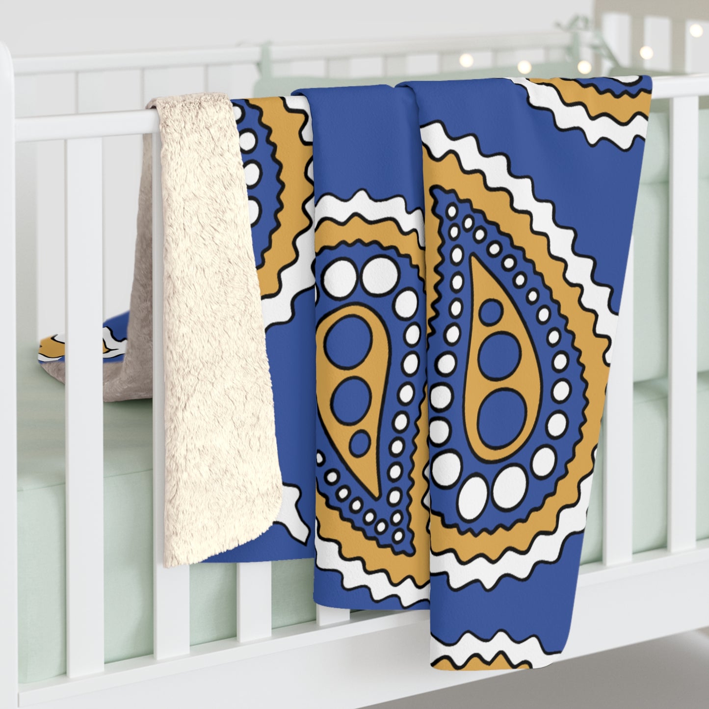 Marshall Islands Retro Paisley Blanket Throw