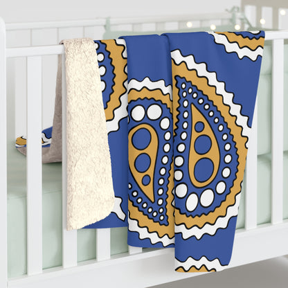 Marshall Islands Retro Paisley Blanket Throw