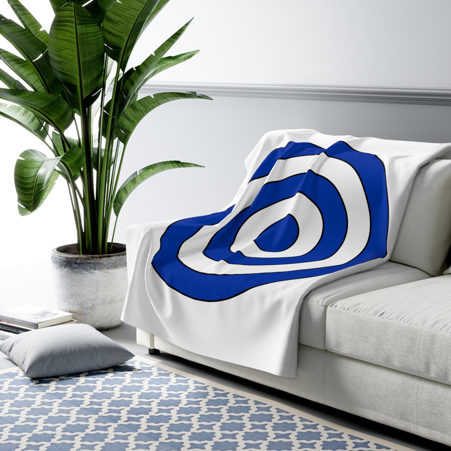 Uruguay Retro Target Blanket Throw