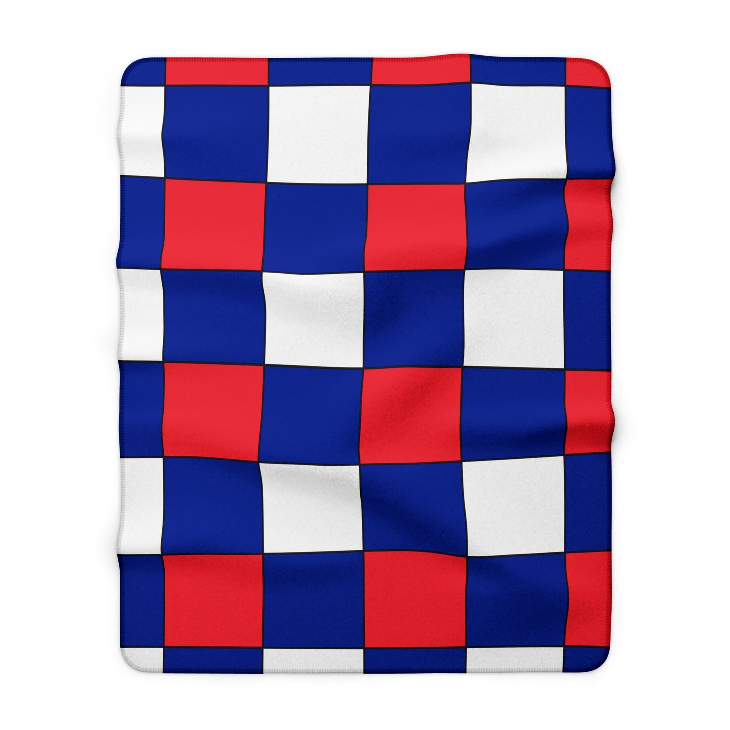 Sint Maarten Retro Check Blanket Throw