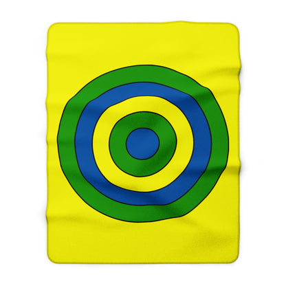 Saint Vincent And The Grenadines Retro Target Blanket Throw