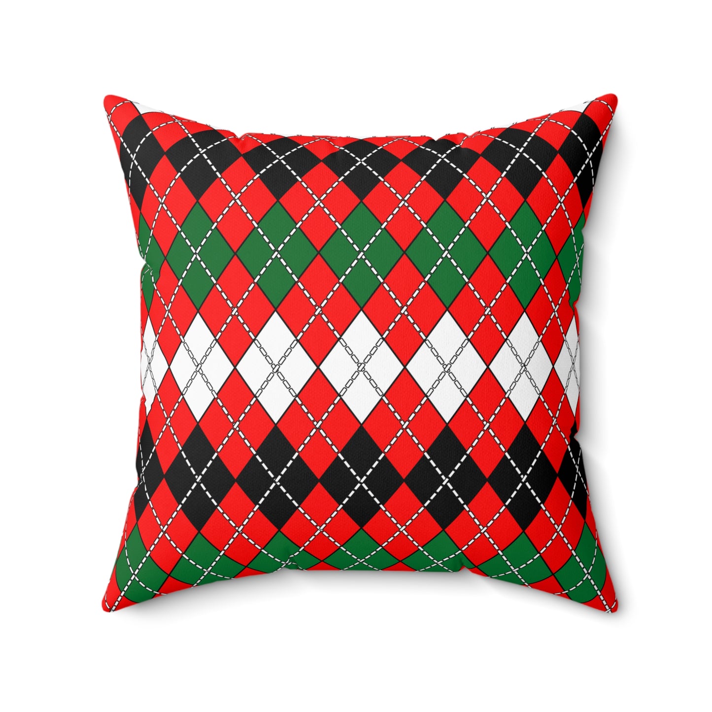 United Arab Emirates Retro Argyle Cushion Pillow