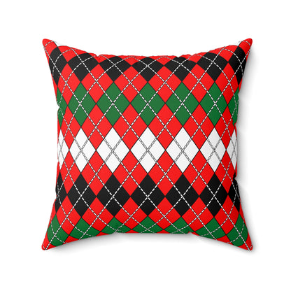 United Arab Emirates Retro Argyle Cushion Pillow