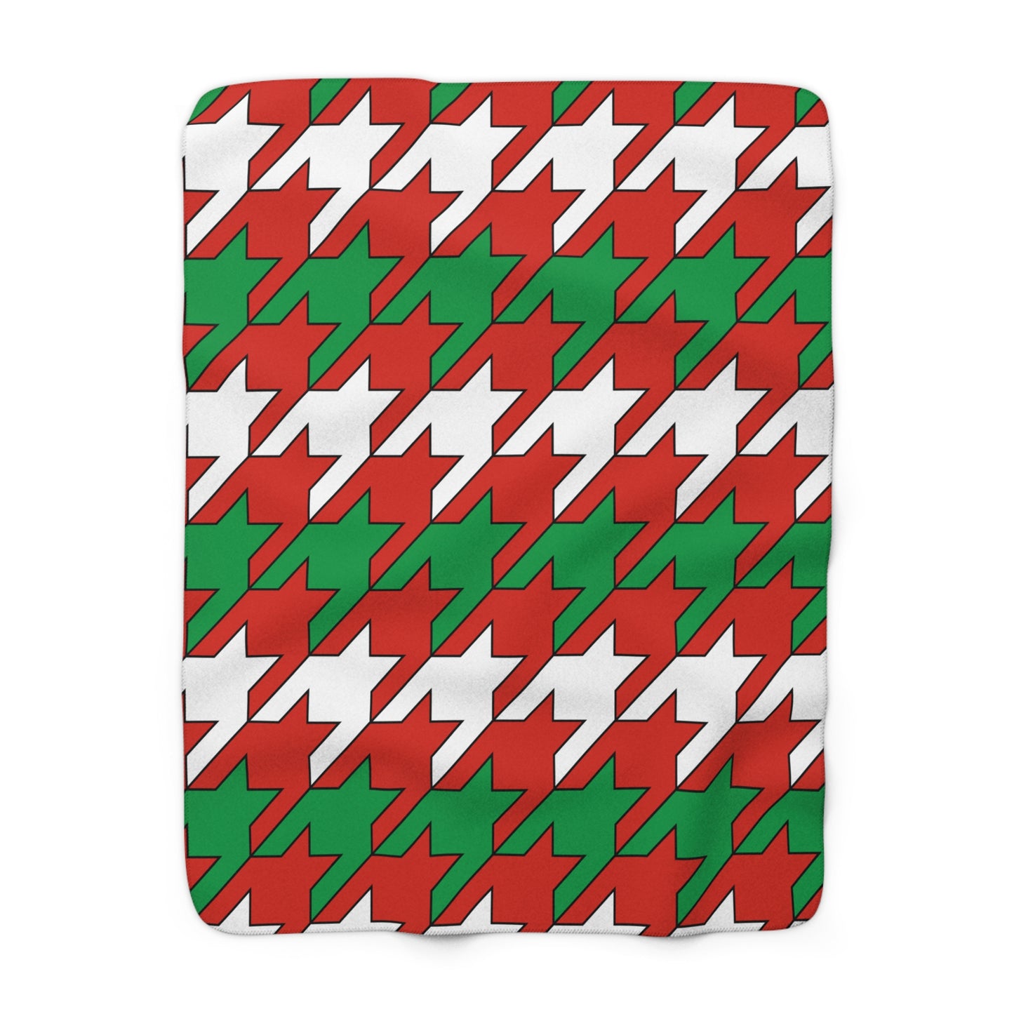 Pais Vasco Retro Houndstooth Blanket Throw