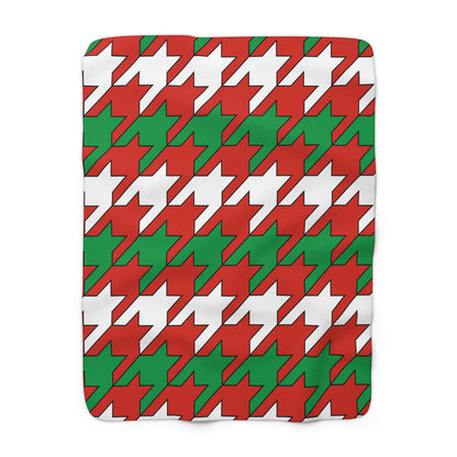 Pais Vasco Retro Houndstooth Blanket Throw
