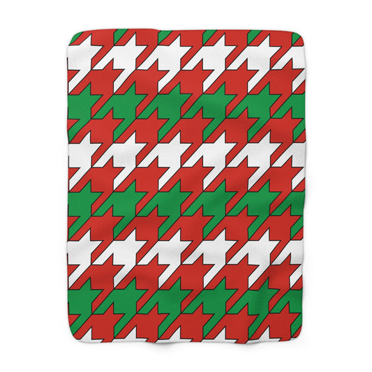 Pais Vasco Retro Houndstooth Blanket Throw