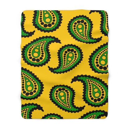 Jamaica Retro Paisley Blanket Throw