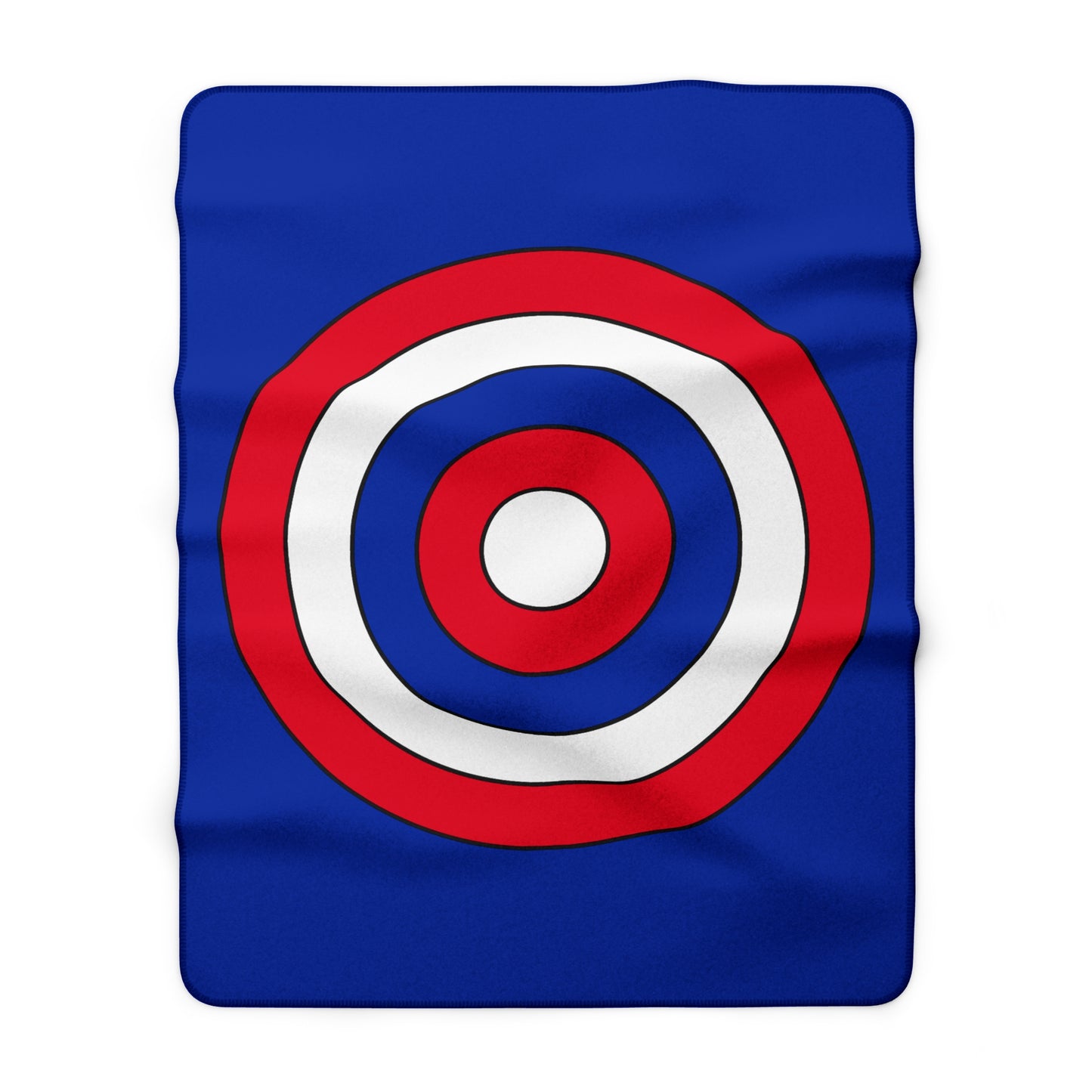 Cambodia Retro Target Blanket Throw