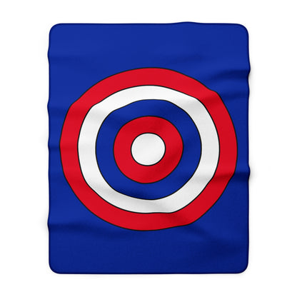 Cambodia Retro Target Blanket Throw