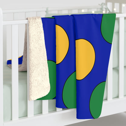Christmas Island Retro Polka Dots Blanket Throw