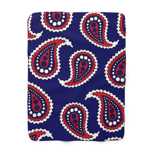 Cook Islands Retro Paisley Blanket Throw