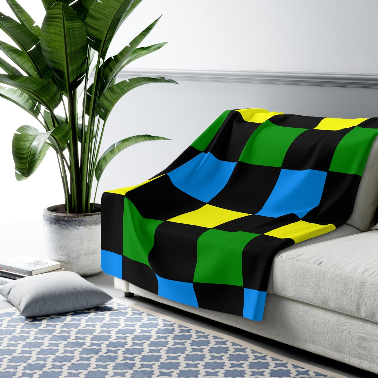 Tanzania Retro Check Blanket Throw