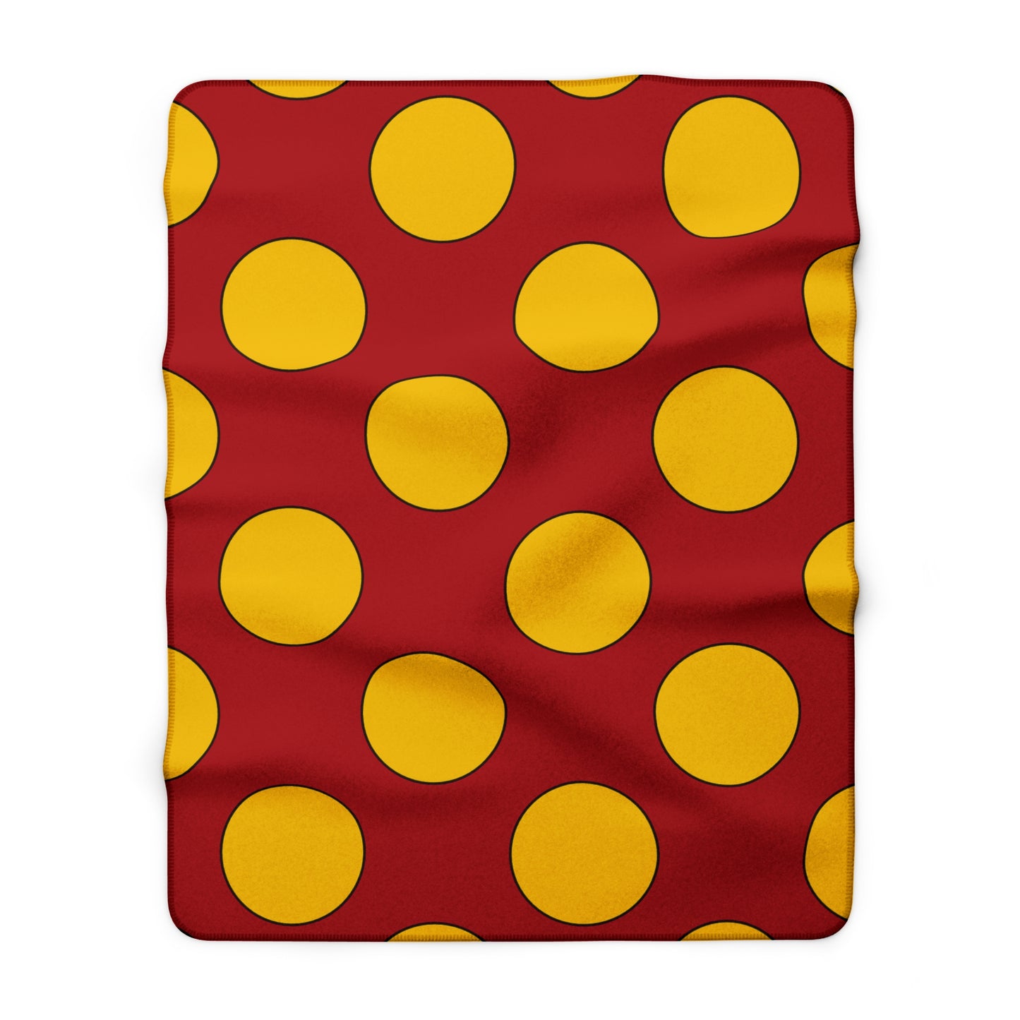 Spain Retro Polka Dots Blanket Throw