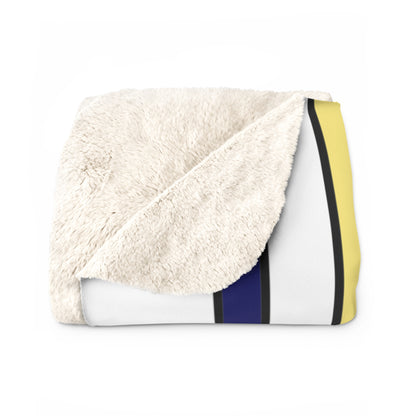 Diego Garcia Retro Stripes Blanket Throw