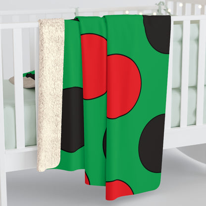 Martinique Retro Polka Dots Blanket Throw
