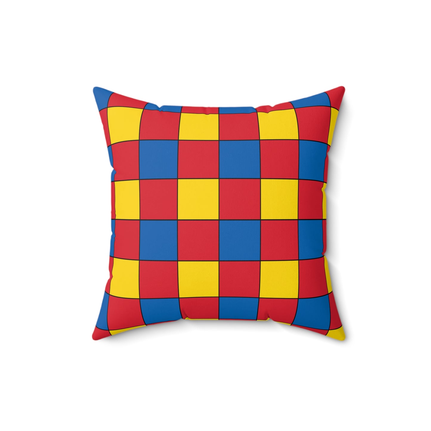 Mongolia Retro Check Cushion Pillow