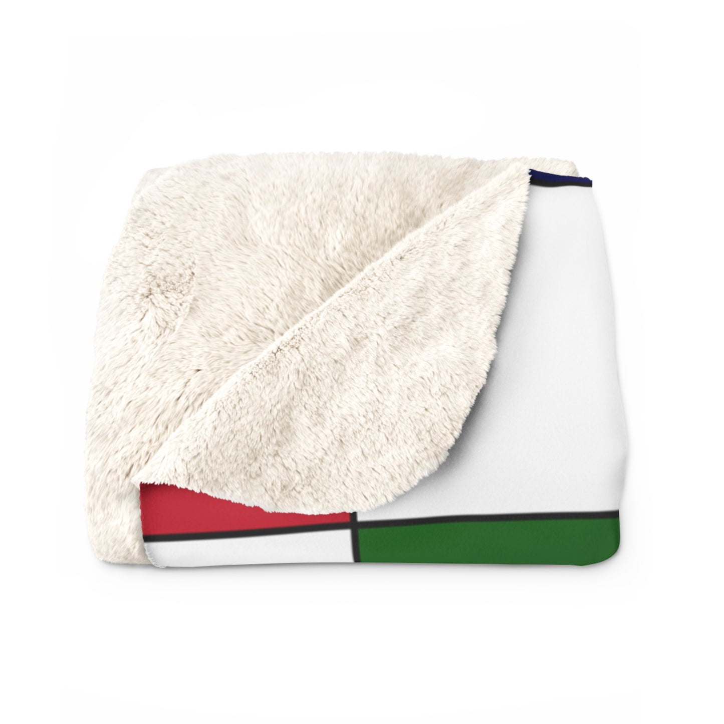 British Indian Ocean Territory Retro Check Blanket Throw
