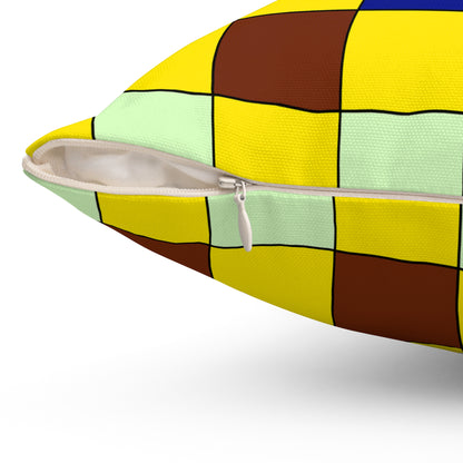Ecuador Retro Check Cushion Pillow