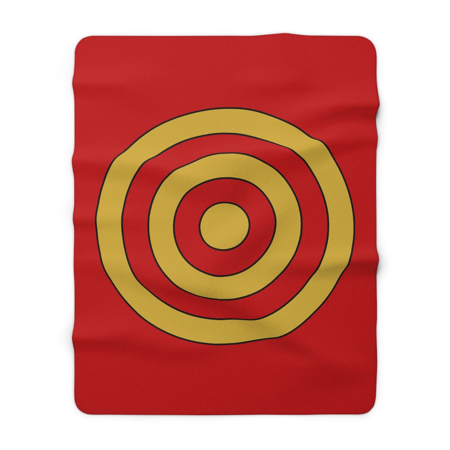 Montenegro Retro Target Blanket Throw