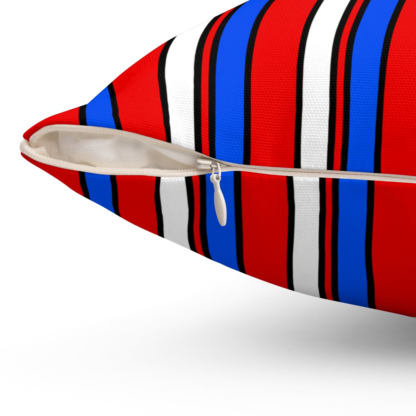Puerto Rico Retro Stripes Cushion Pillow