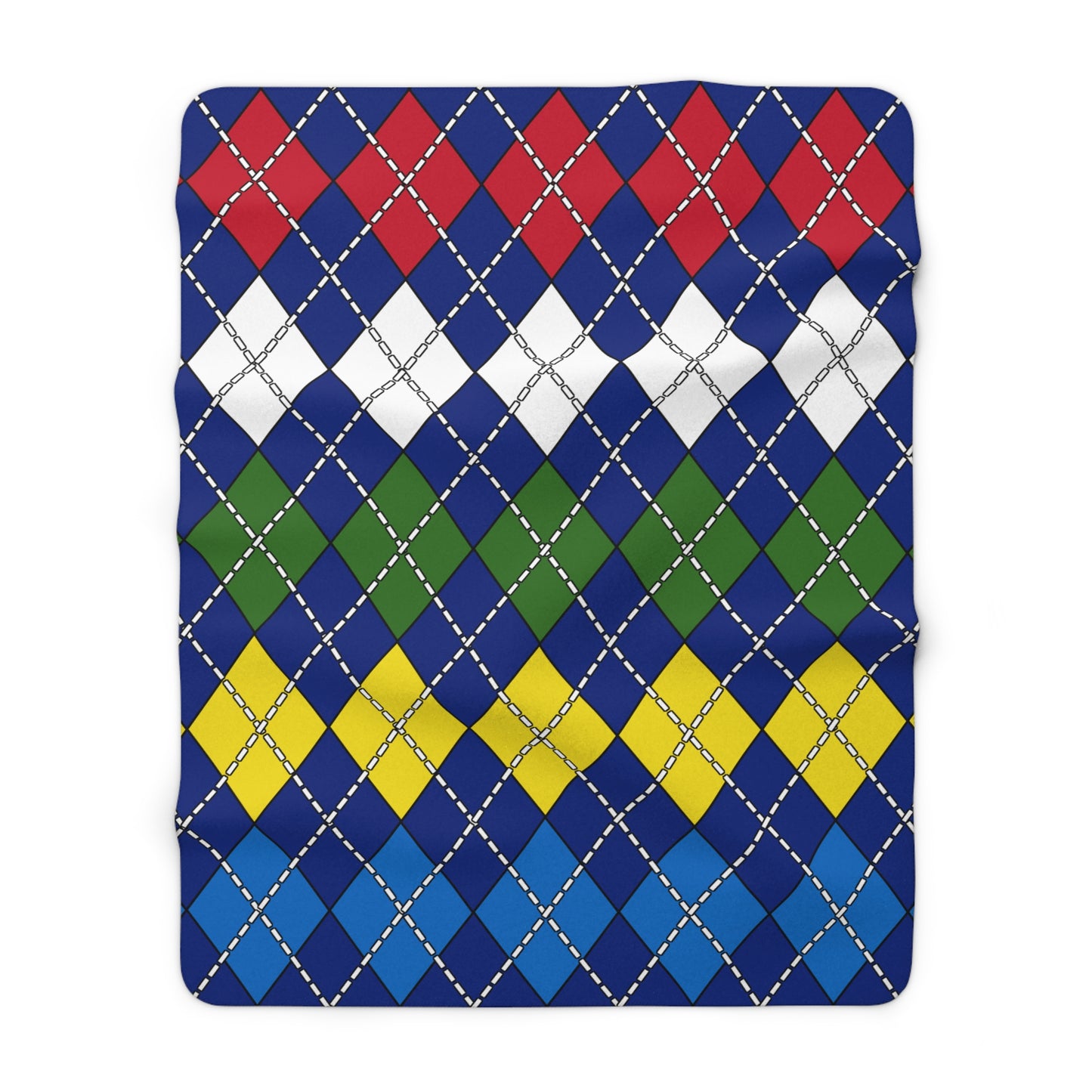 Pitcairn Retro Argyle Blanket Throw