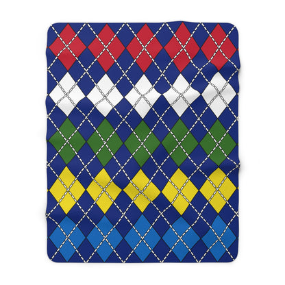 Pitcairn Retro Argyle Blanket Throw