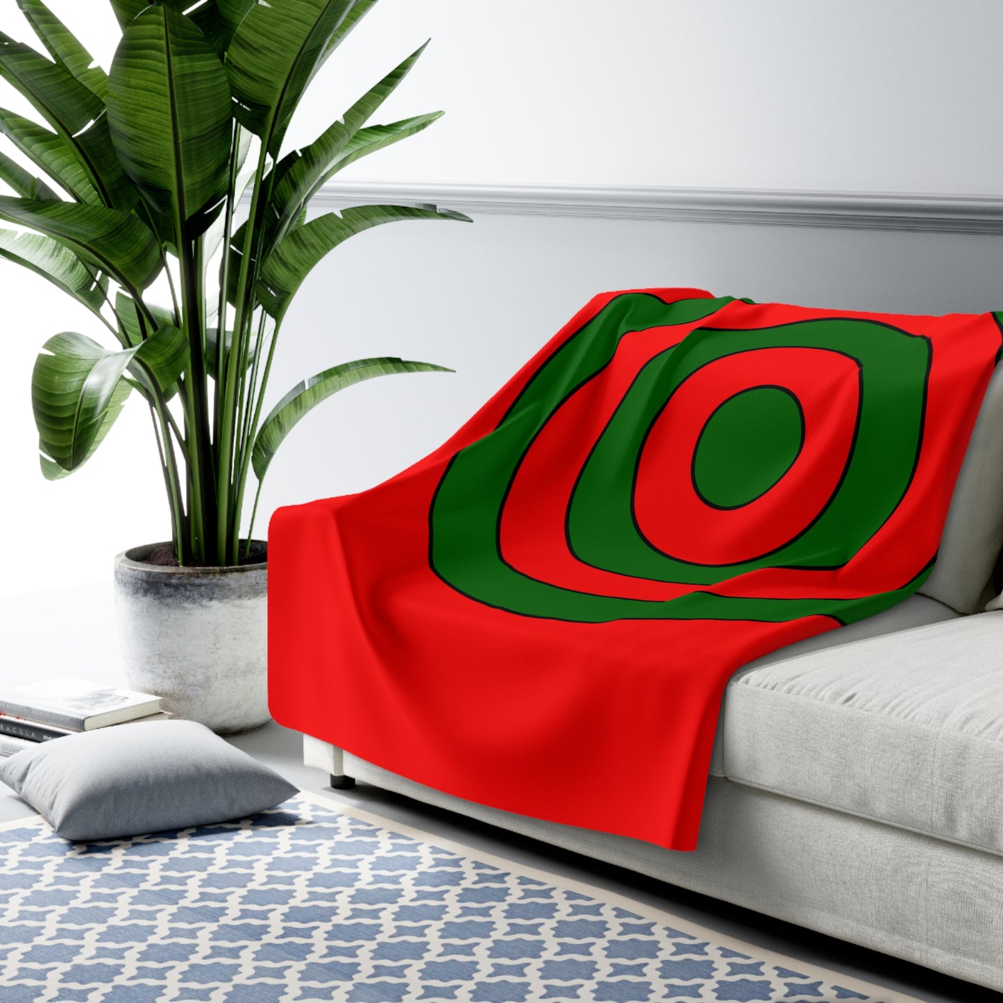 Portugal Retro Target Blanket Throw