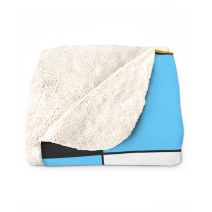 Saint Lucia Retro Check Blanket Throw
