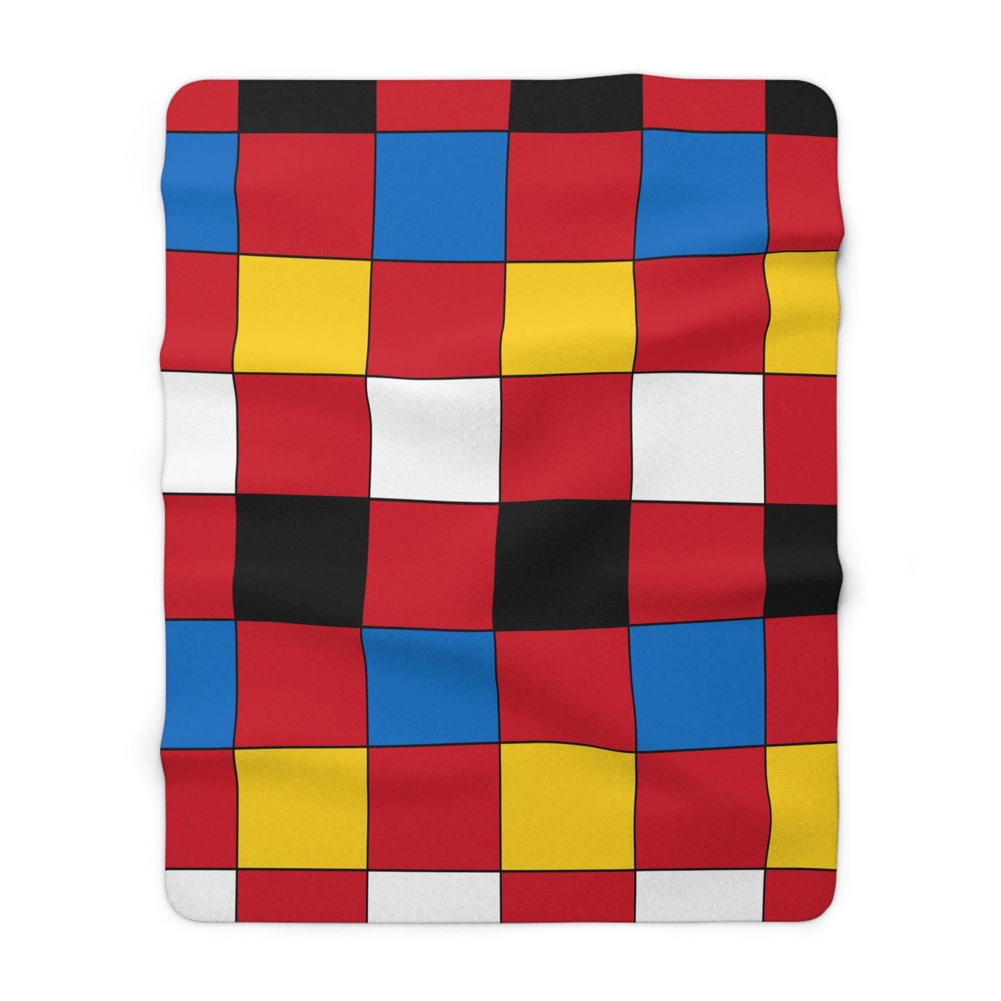 Antigua And Barbuda Retro Check Blanket Throw