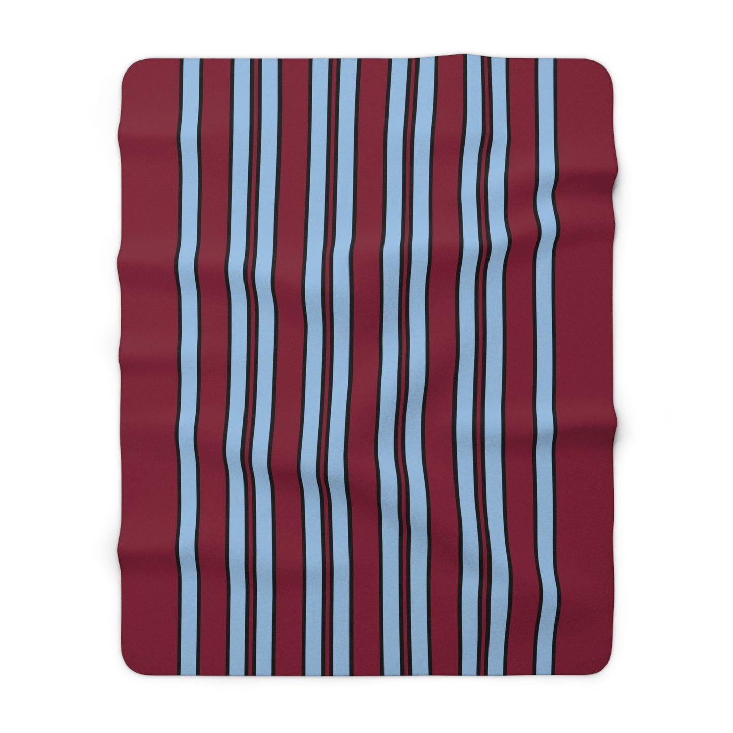 Claret, Blue Retro Stripe Blanket Throw