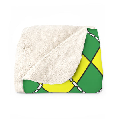 Comoros Retro Argyle Blanket Throw