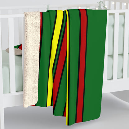 Senegal Retro Stripes Blanket Throw