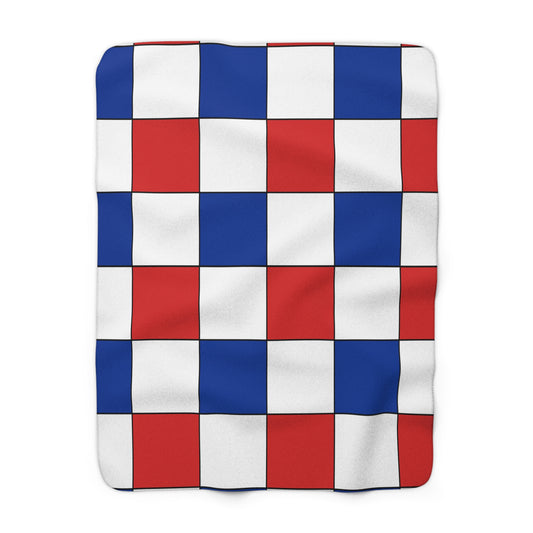 Faroe Islands Retro Check Blanket Throw