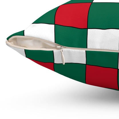 Mexico Retro Check Cushion Pillow