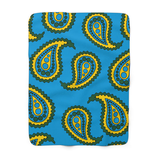Rwanda Retro Paisley Blanket Throw