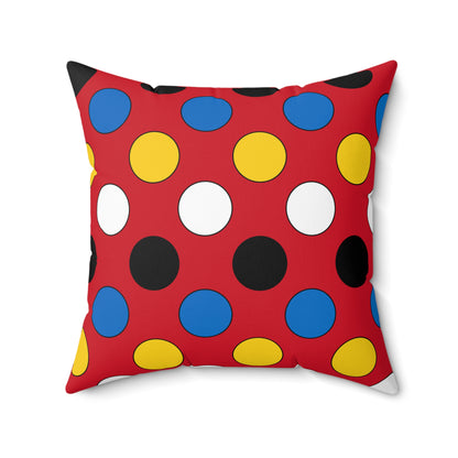Antigua And Barbuda Retro Polka Dots Cushion Pillow