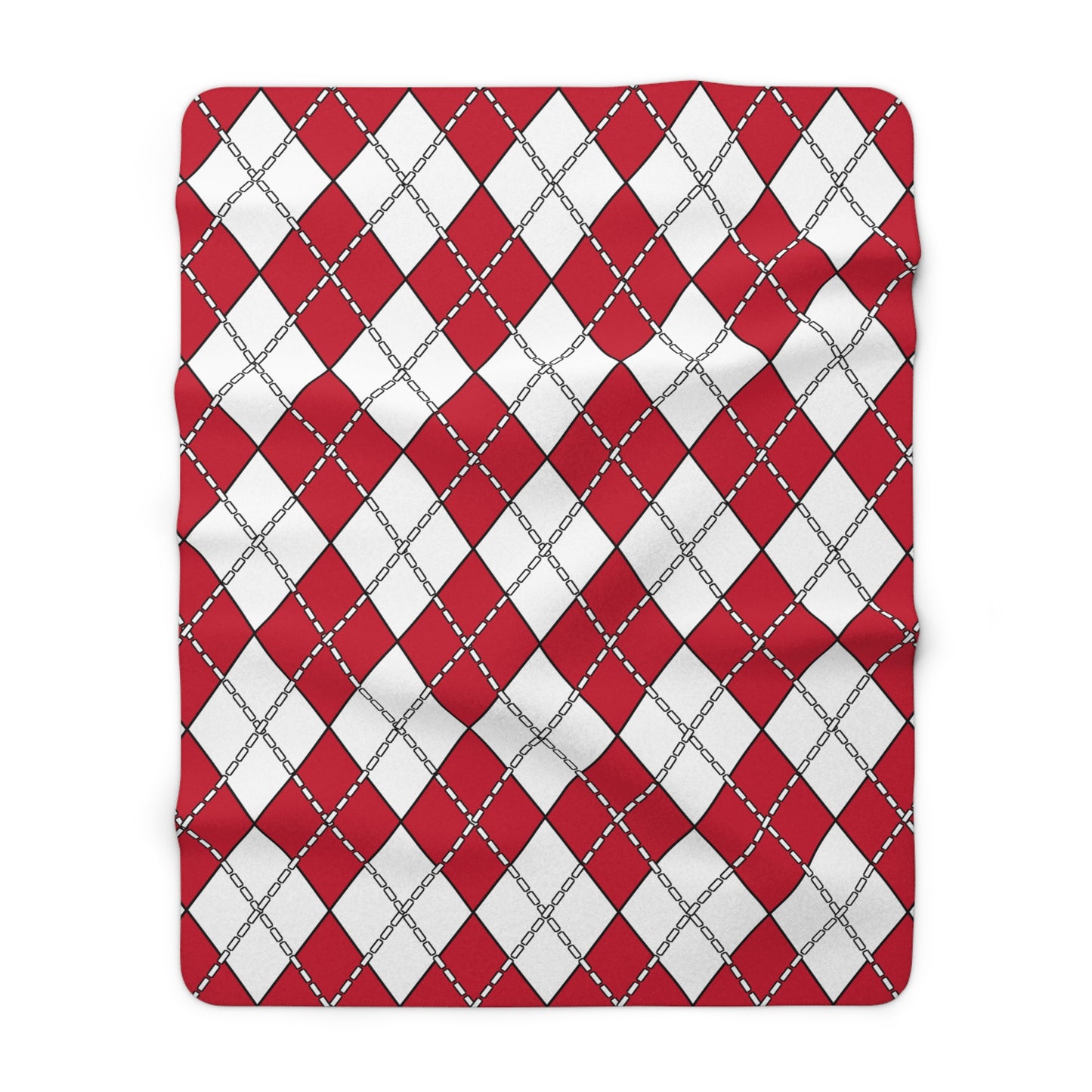 Denmark Retro Argyle Blanket Throw