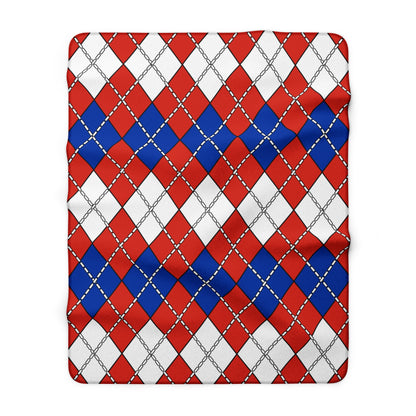 Chile Retro Argyle Blanket Throw