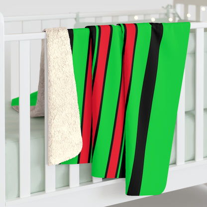 Kuwait Retro Stripes Blanket Throw