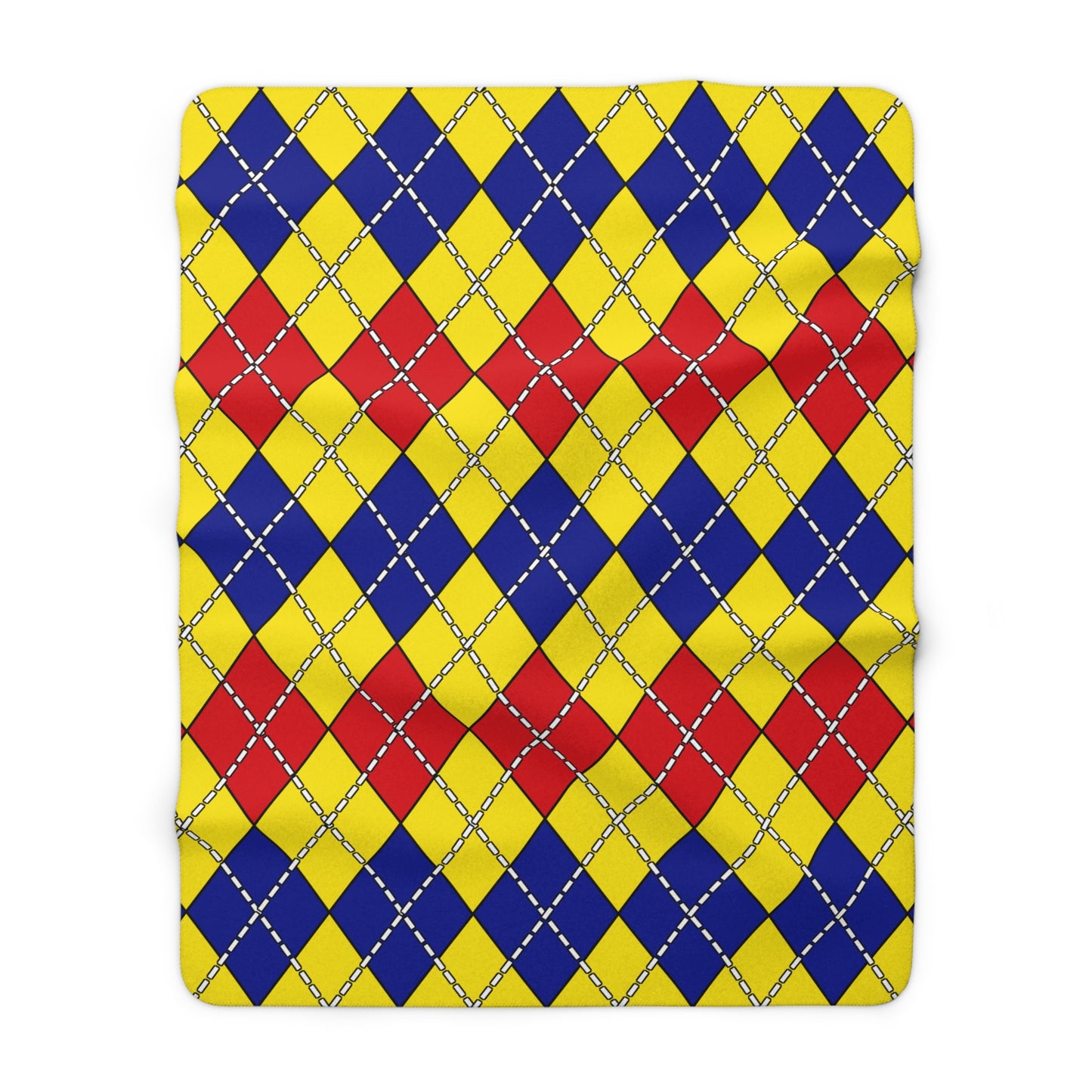 Colombia Retro Argyle Blanket Throw