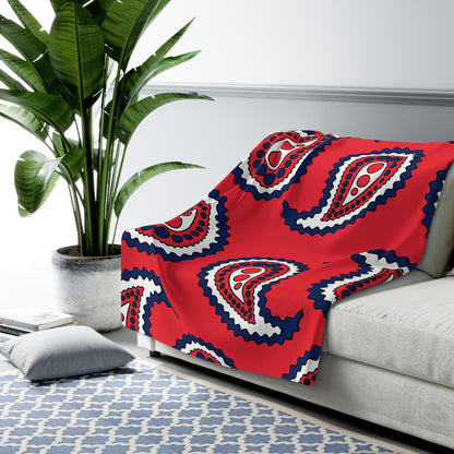 Norway Retro Paisley Blanket Throw