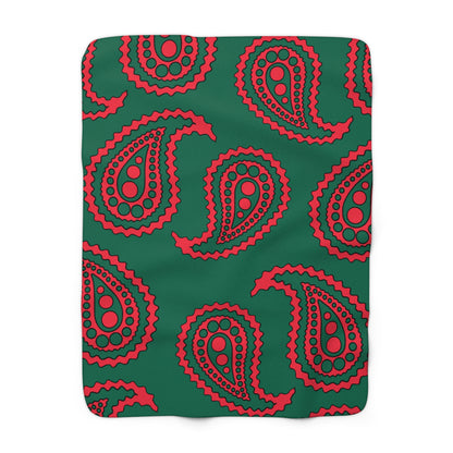 Bangladesh Retro Paisley Blanket Throw