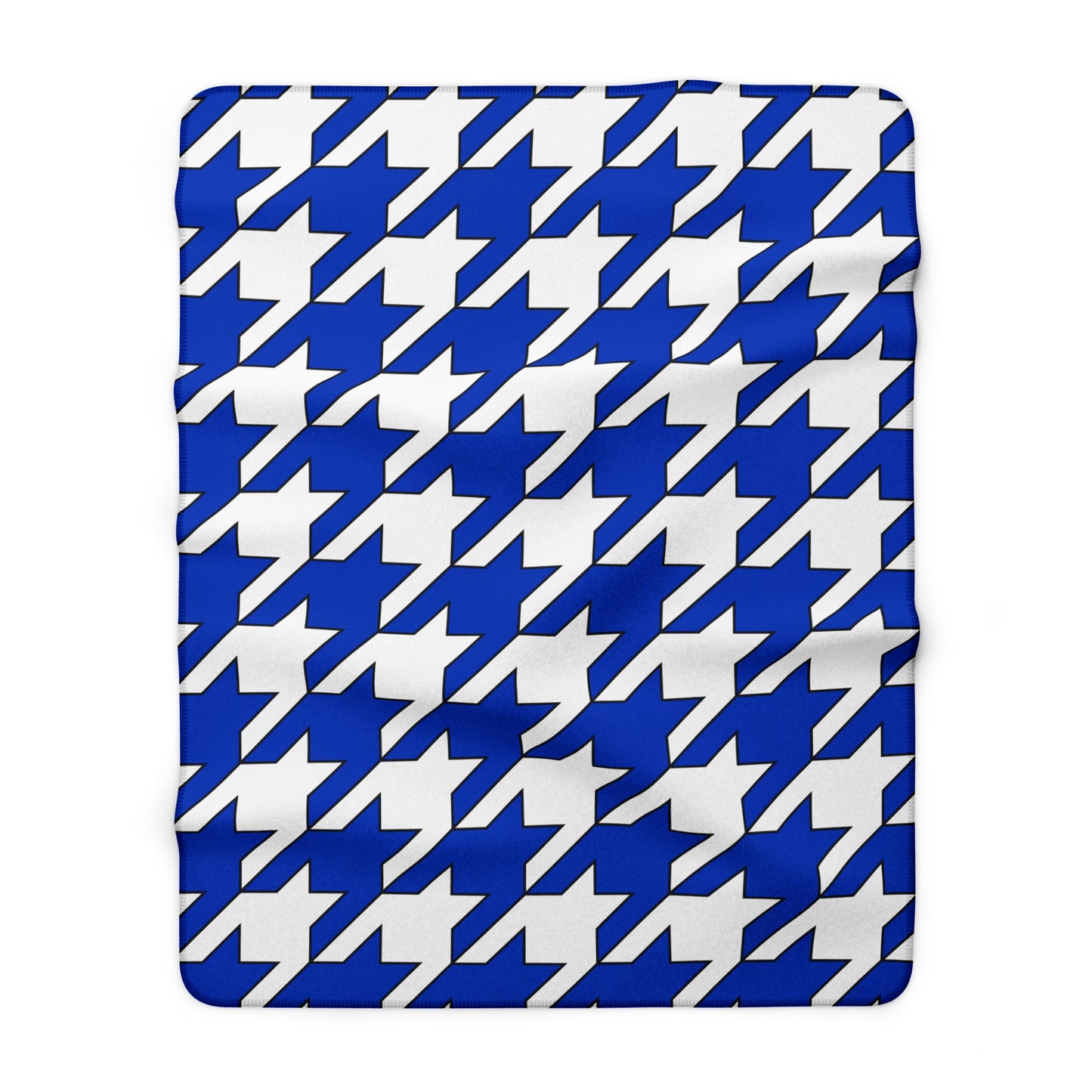 Israel Retro Houndstooth Blanket Throw