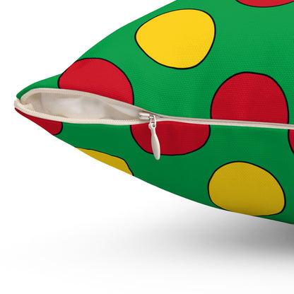 Guinea Bissau Retro Polka Dots Cushion Pillow