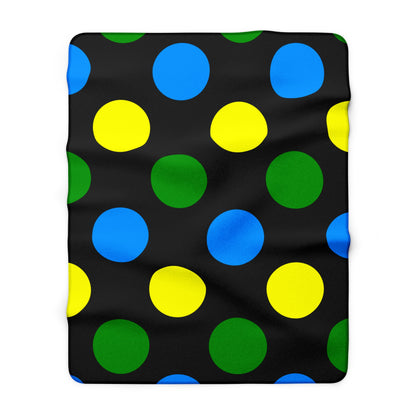 Tanzania Retro Polka Dots Blanket Throw
