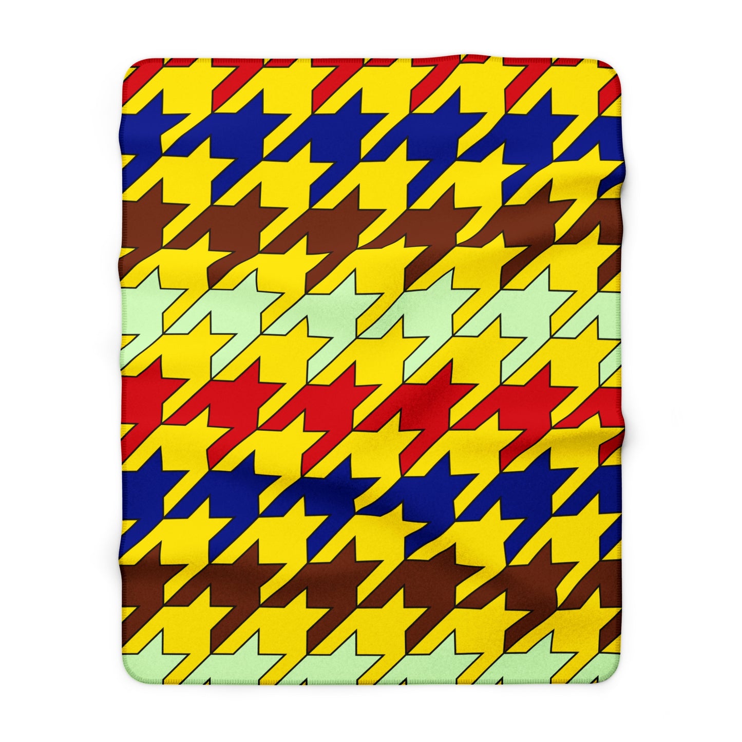 Ecuador Retro Houndstooth Blanket Throw