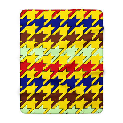 Ecuador Retro Houndstooth Blanket Throw
