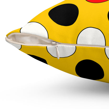 Mozambique Retro Polka Dots Cushion Pillow