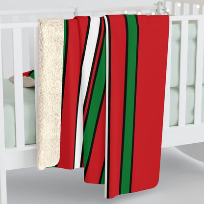Belarus Retro Stripes Blanket Throw